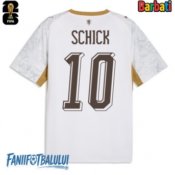 Republica Cehă Patrik Schick #10 Tricou Fotbal Replică Mondial 2026 Barbati Deplasare